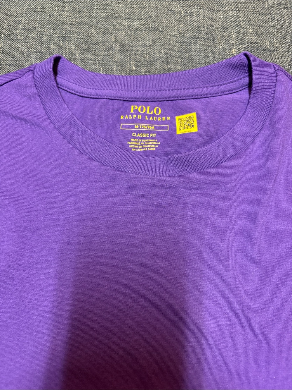 Polo by Ralph Lauren Bright Purple Crew Neck Tee with Green Pony Size M NWOT - Picture 2 of 8